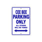 Cee Bee Boats Parking Only All Others Will Be Towed Sea Ocean Beach Lake Boat Aluminum Metal Sign Plate