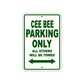 Cee Bee Boats Parking Only All Others Will Be Towed Sea Ocean Beach Lake Boat Aluminum Metal Sign Plate