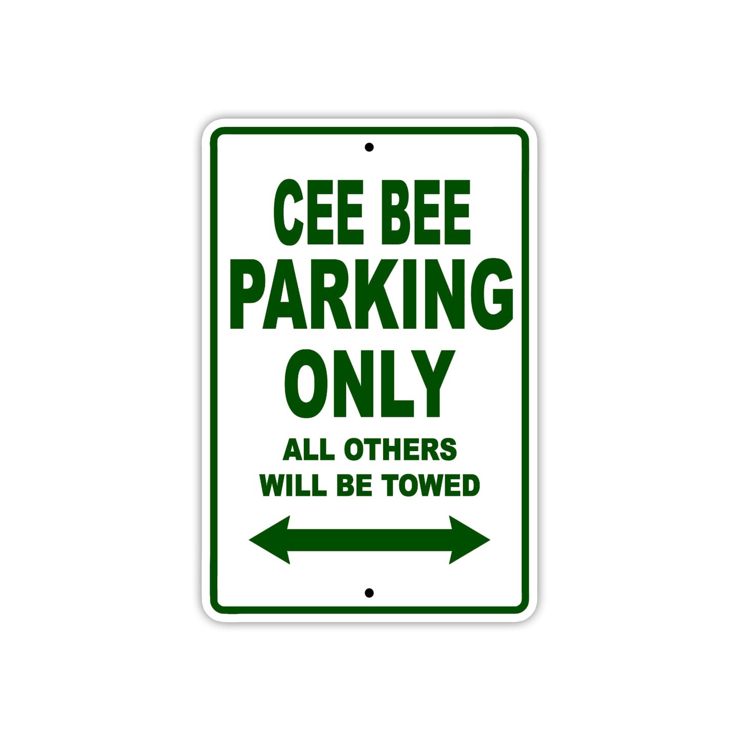 Cee Bee Boats Parking Only All Others Will Be Towed Sea Ocean Beach Lake Boat Aluminum Metal Sign Plate