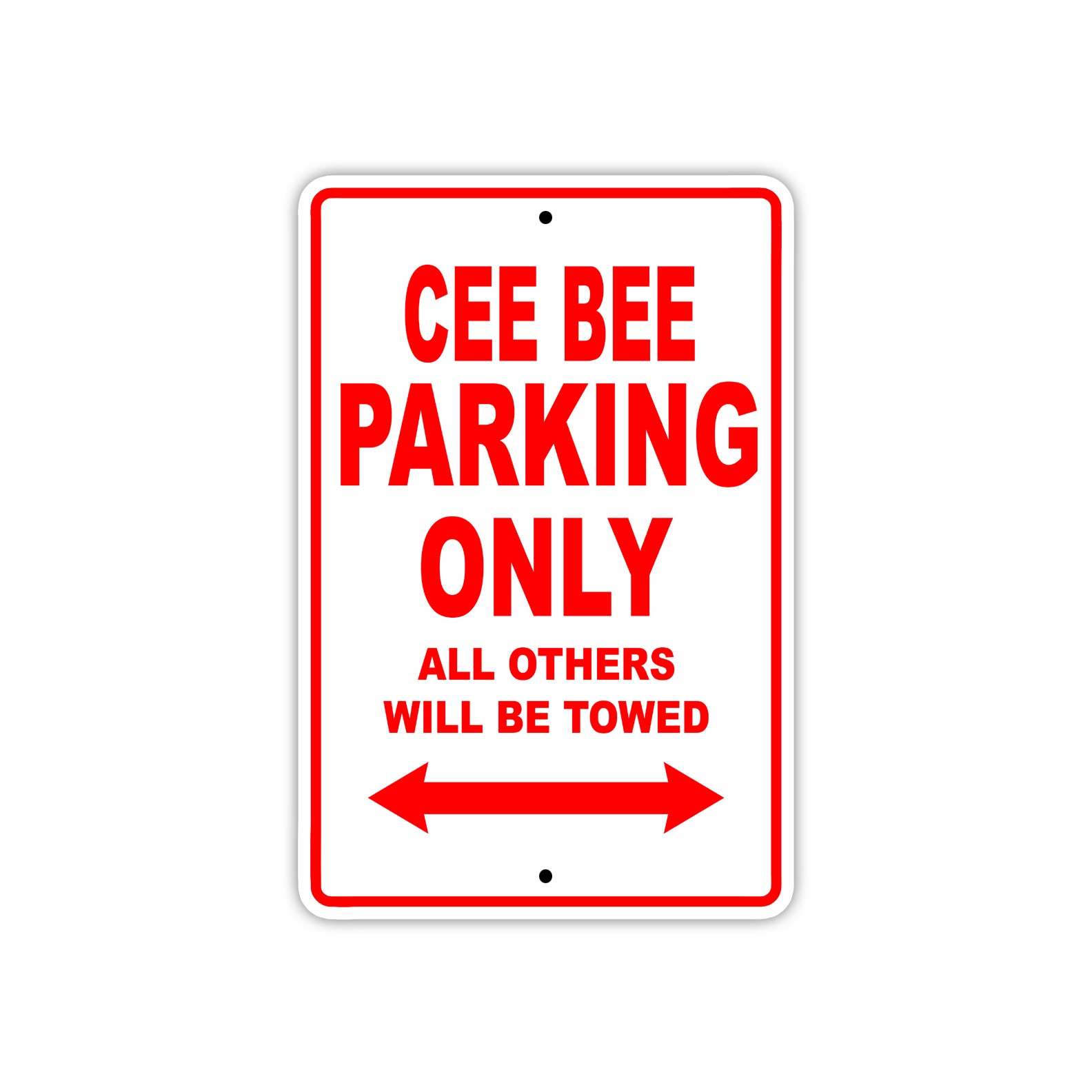 Cee Bee Boats Parking Only All Others Will Be Towed Sea Ocean Beach Lake Boat Aluminum Metal Sign Plate