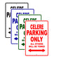 Celere Boats Parking Only All Others Will Be Towed Sea Ocean Beach Lake Boat Aluminum Metal Sign Plate