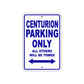Centurion Boats Parking Only All Others Will Be Towed Sea Ocean Beach Lake Boat Aluminum Metal Sign Plate