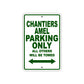 Chantiers Amel Boats Parking Only All Others Will Be Towed Sea Ocean Beach Lake Boat Aluminum Metal Sign Plate