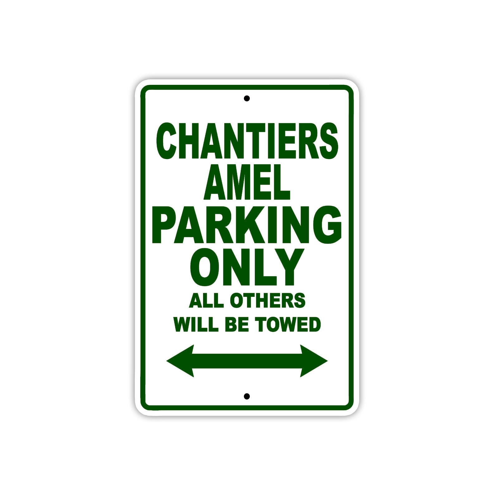 Chantiers Amel Boats Parking Only All Others Will Be Towed Sea Ocean Beach Lake Boat Aluminum Metal Sign Plate