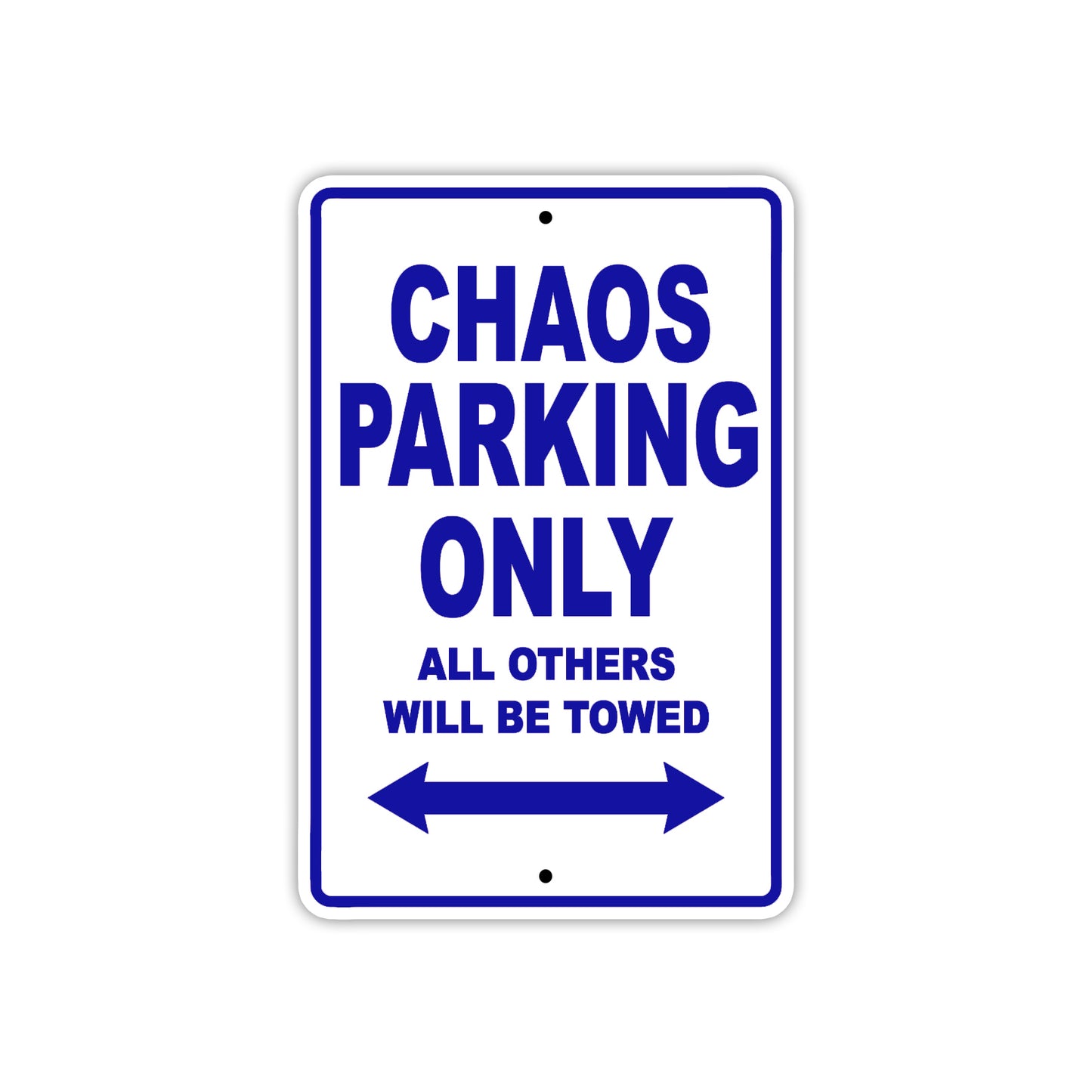 Chaos Boats Parking Only All Others Will Be Towed Sea Ocean Beach Lake Boat Aluminum Metal Sign Plate