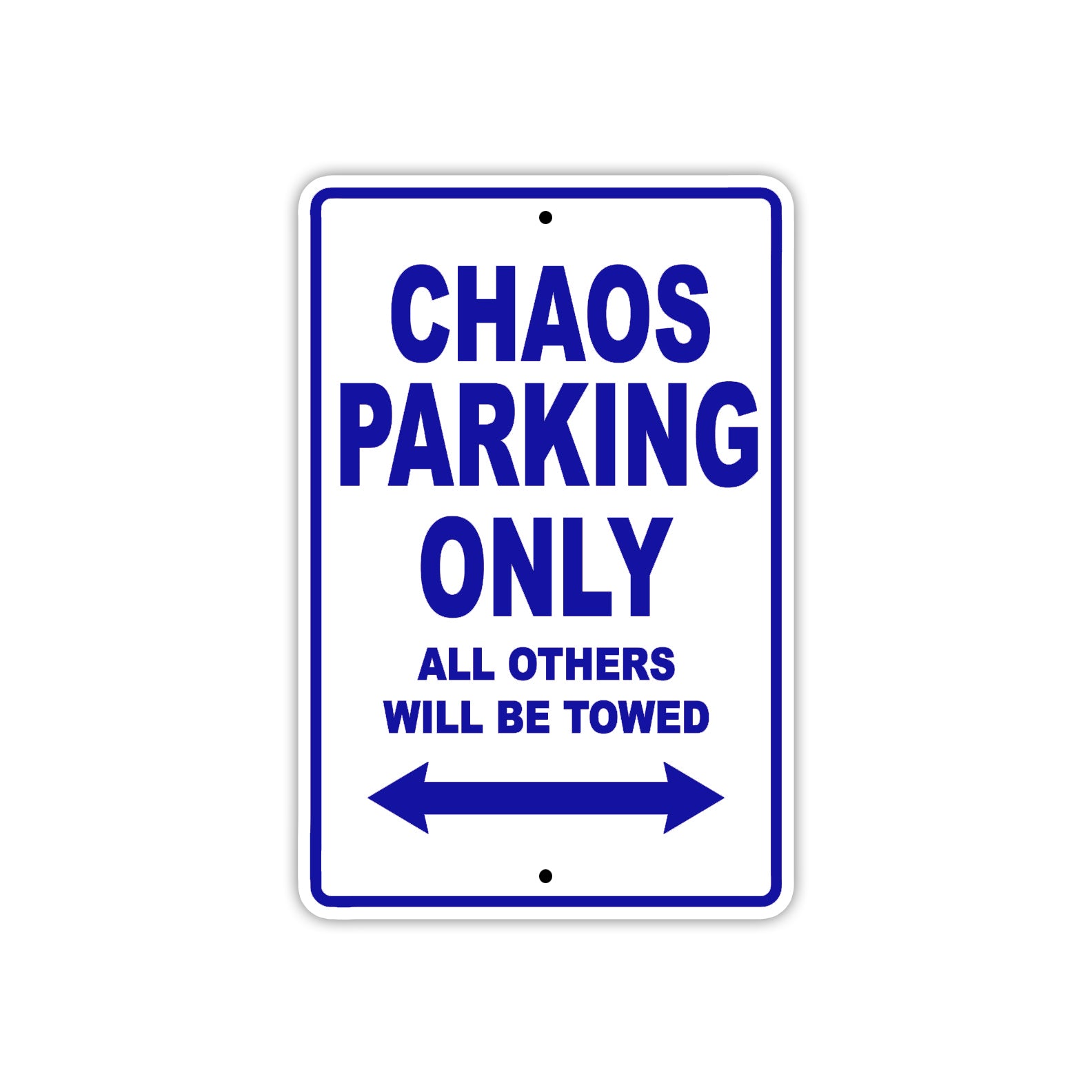 Chaos Boats Parking Only All Others Will Be Towed Sea Ocean Beach Lake Boat Aluminum Metal Sign Plate