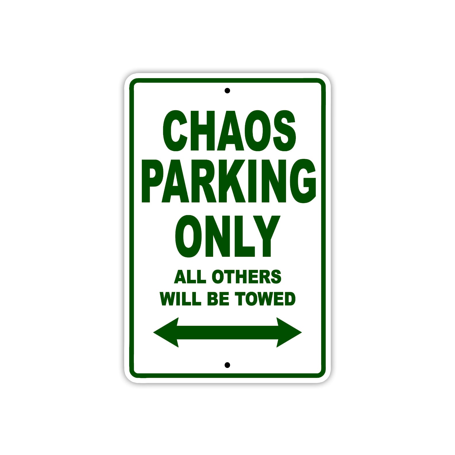 Chaos Boats Parking Only All Others Will Be Towed Sea Ocean Beach Lake Boat Aluminum Metal Sign Plate