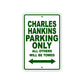 Charles Hankins Boats Parking Only All Others Will Be Towed Sea Ocean Beach Lake Boat Aluminum Metal Sign Plate