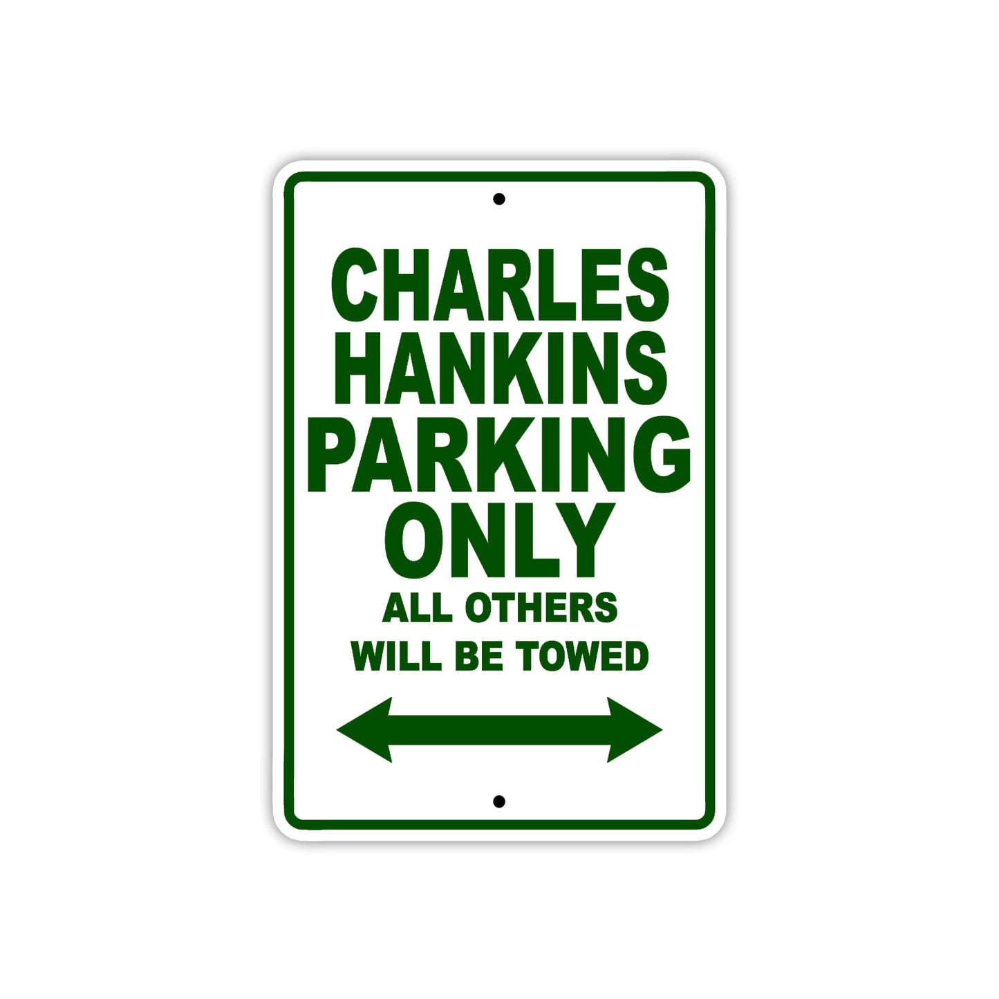 Charles Hankins Boats Parking Only All Others Will Be Towed Sea Ocean Beach Lake Boat Aluminum Metal Sign Plate
