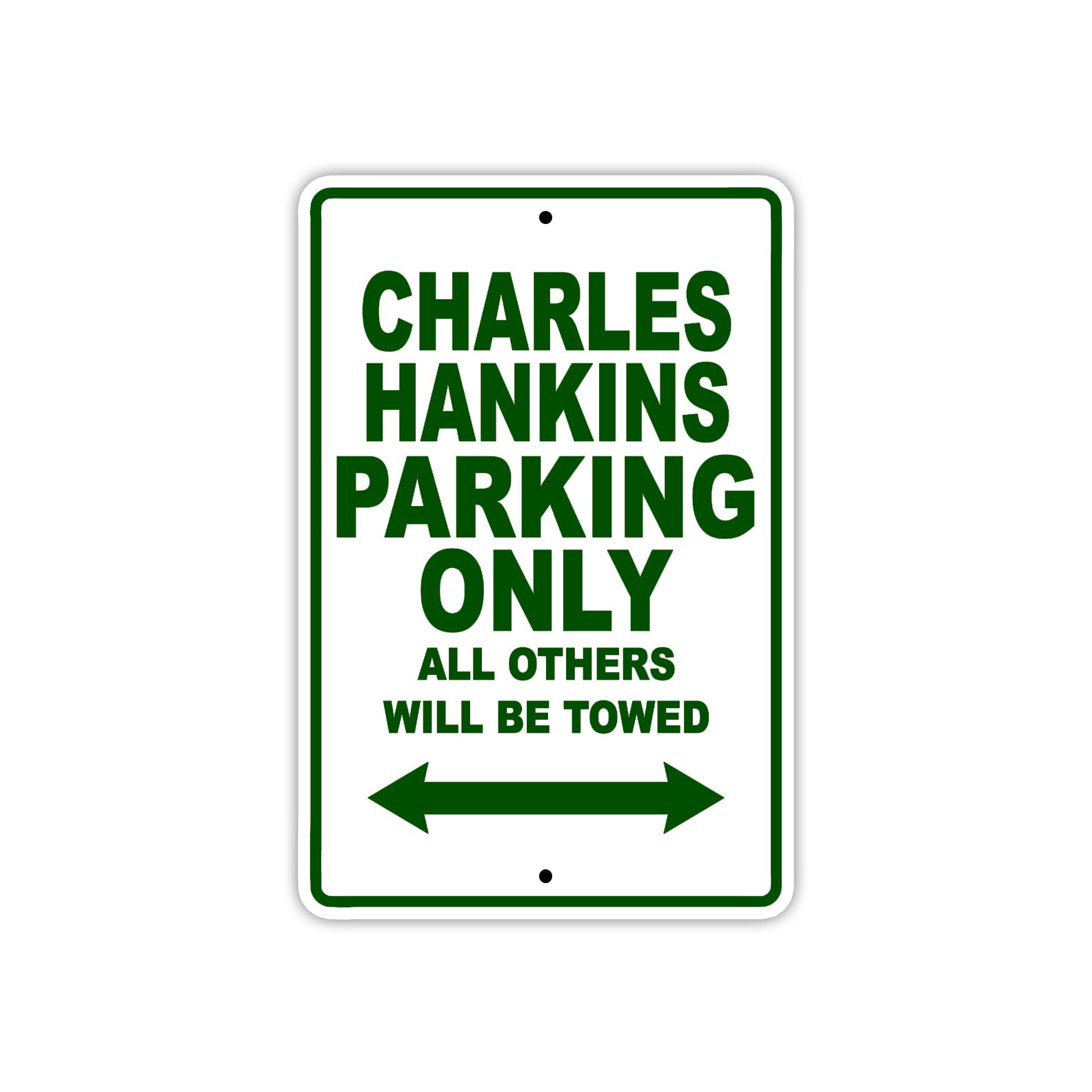 Charles Hankins Boats Parking Only All Others Will Be Towed Sea Ocean Beach Lake Boat Aluminum Metal Sign Plate