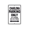 Charloma Boats Parking Only All Others Will Be Towed Sea Ocean Beach Lake Boat Aluminum Metal Sign Plate