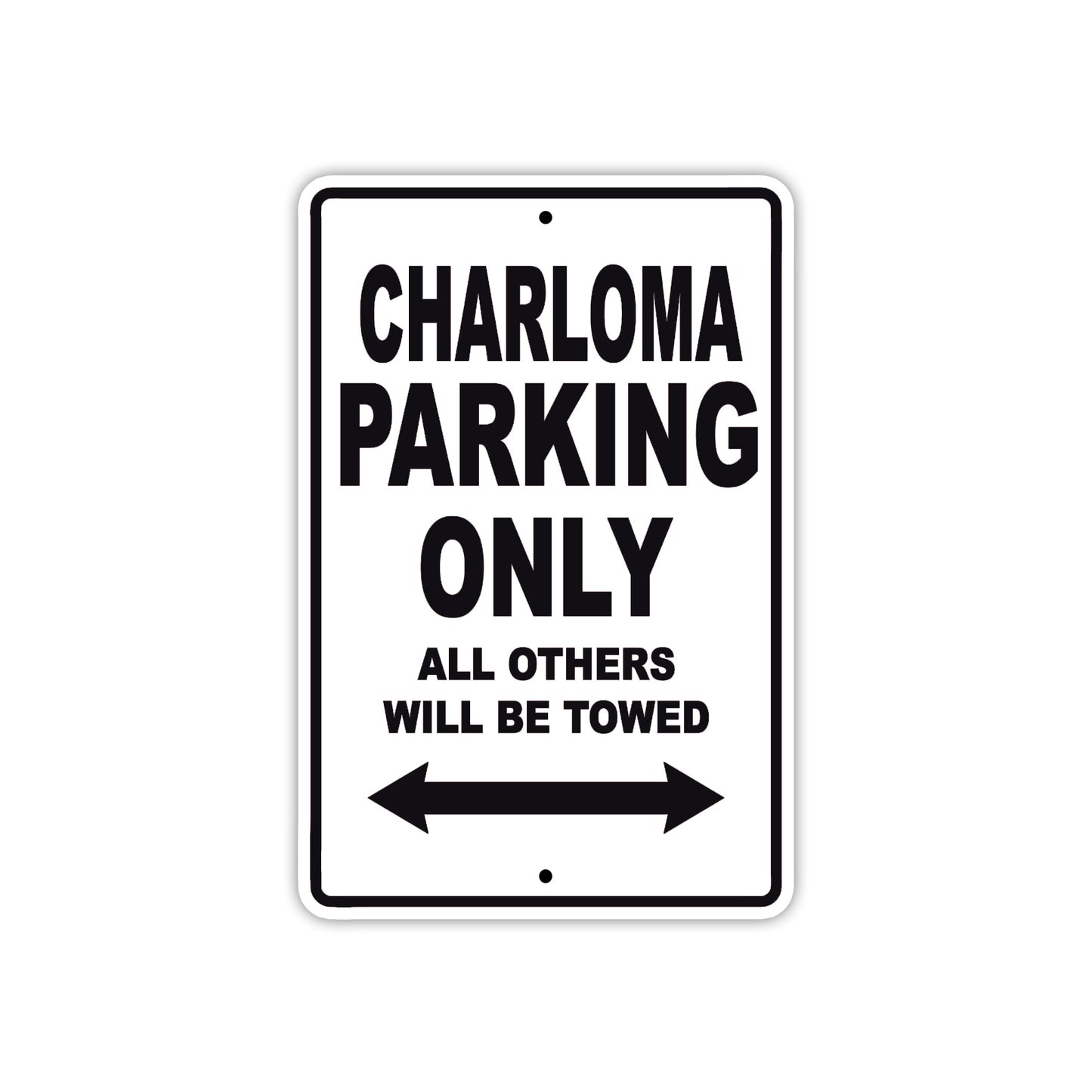 Charloma Boats Parking Only All Others Will Be Towed Sea Ocean Beach Lake Boat Aluminum Metal Sign Plate