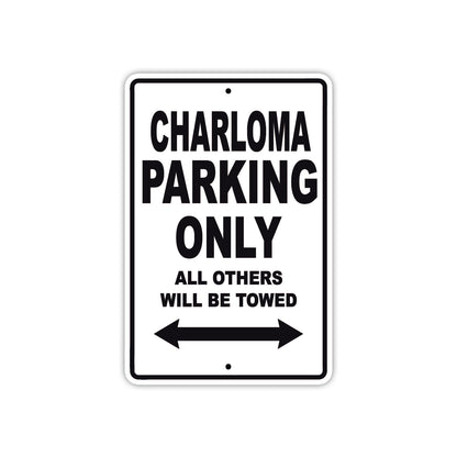 Charloma Boats Parking Only All Others Will Be Towed Sea Ocean Beach Lake Boat Aluminum Metal Sign Plate