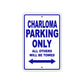 Charloma Boats Parking Only All Others Will Be Towed Sea Ocean Beach Lake Boat Aluminum Metal Sign Plate