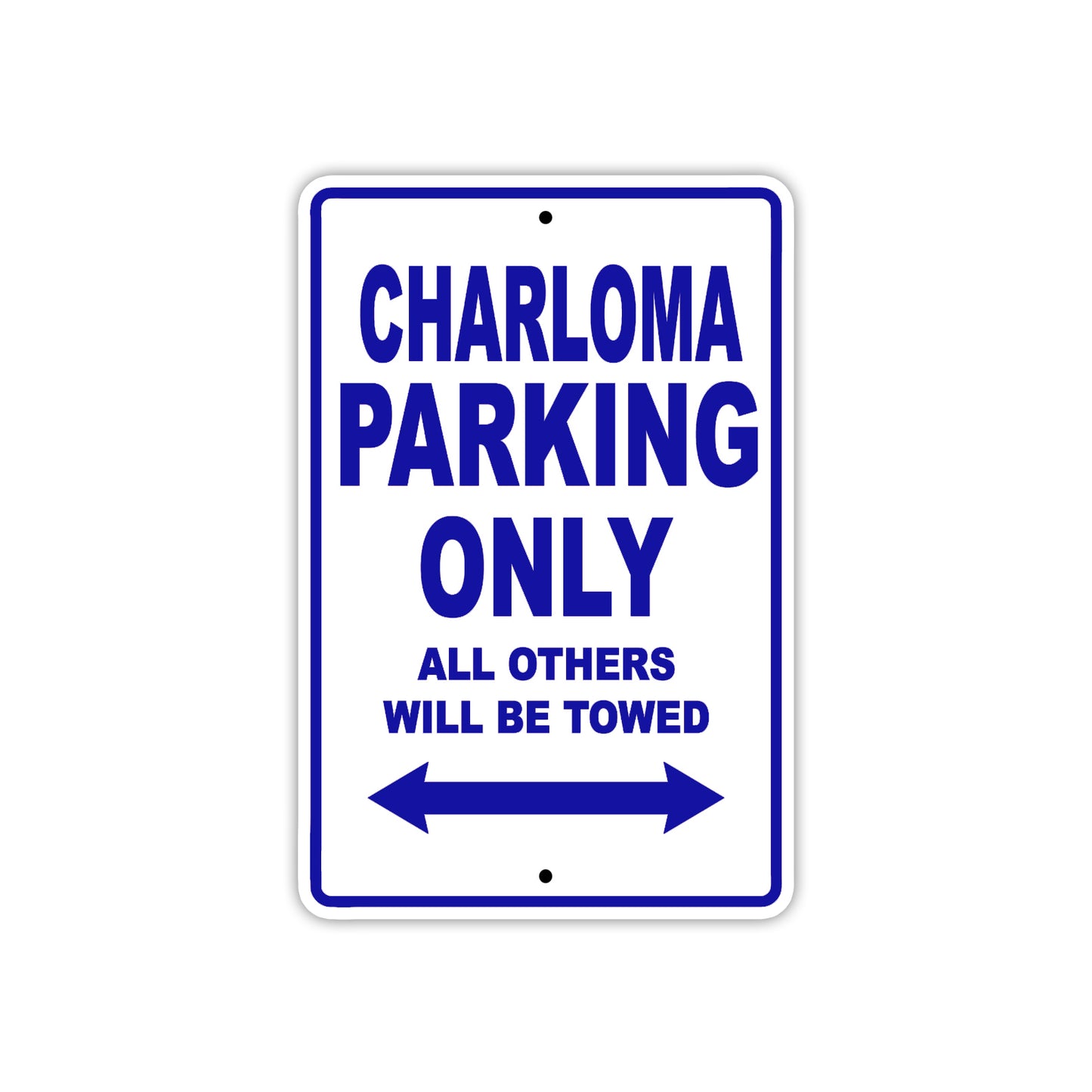 Charloma Boats Parking Only All Others Will Be Towed Sea Ocean Beach Lake Boat Aluminum Metal Sign Plate