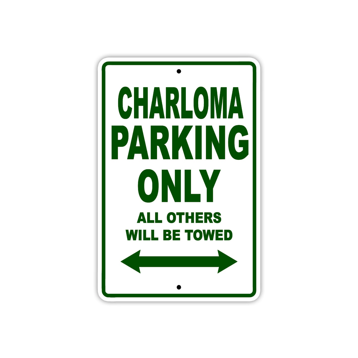 Charloma Boats Parking Only All Others Will Be Towed Sea Ocean Beach Lake Boat Aluminum Metal Sign Plate