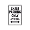 Chase Boats Parking Only All Others Will Be Towed Sea Ocean Beach Lake Boat Aluminum Metal Sign Plate