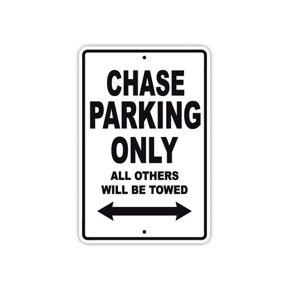 Chase Boats Parking Only All Others Will Be Towed Sea Ocean Beach Lake Boat Aluminum Metal Sign Plate