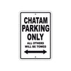 Chatam Boats Parking Only All Others Will Be Towed Sea Ocean Beach Lake Boat Aluminum Metal Sign Plate