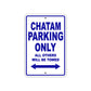 Chatam Boats Parking Only All Others Will Be Towed Sea Ocean Beach Lake Boat Aluminum Metal Sign Plate