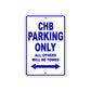 CHB Boats Parking Only All Others Will Be Towed Sea Ocean Beach Lake Boat Aluminum Metal Sign Plate