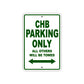 CHB Boats Parking Only All Others Will Be Towed Sea Ocean Beach Lake Boat Aluminum Metal Sign Plate