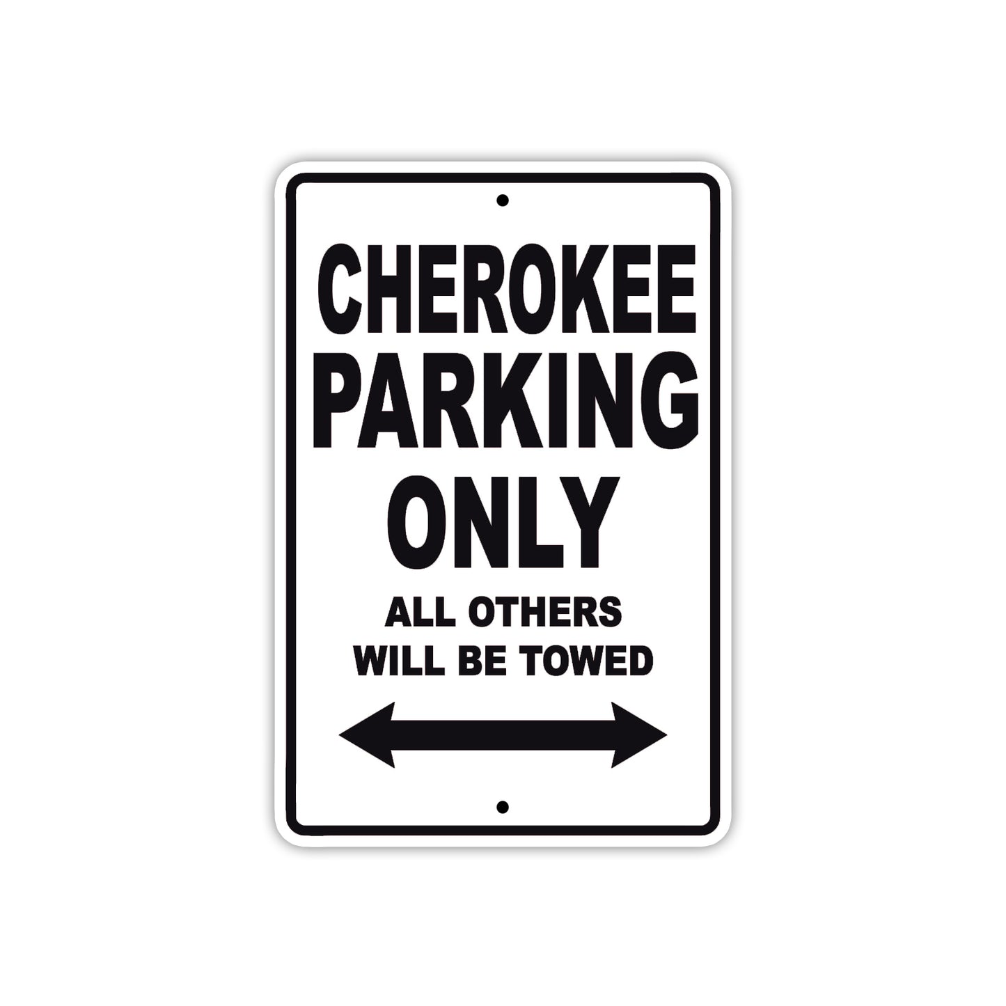 Cherokee Boats Parking Only All Others Will Be Towed Sea Ocean Beach Lake Boat Aluminum Metal Sign Plate