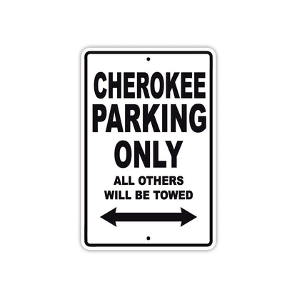 Cherokee Boats Parking Only All Others Will Be Towed Sea Ocean Beach Lake Boat Aluminum Metal Sign Plate