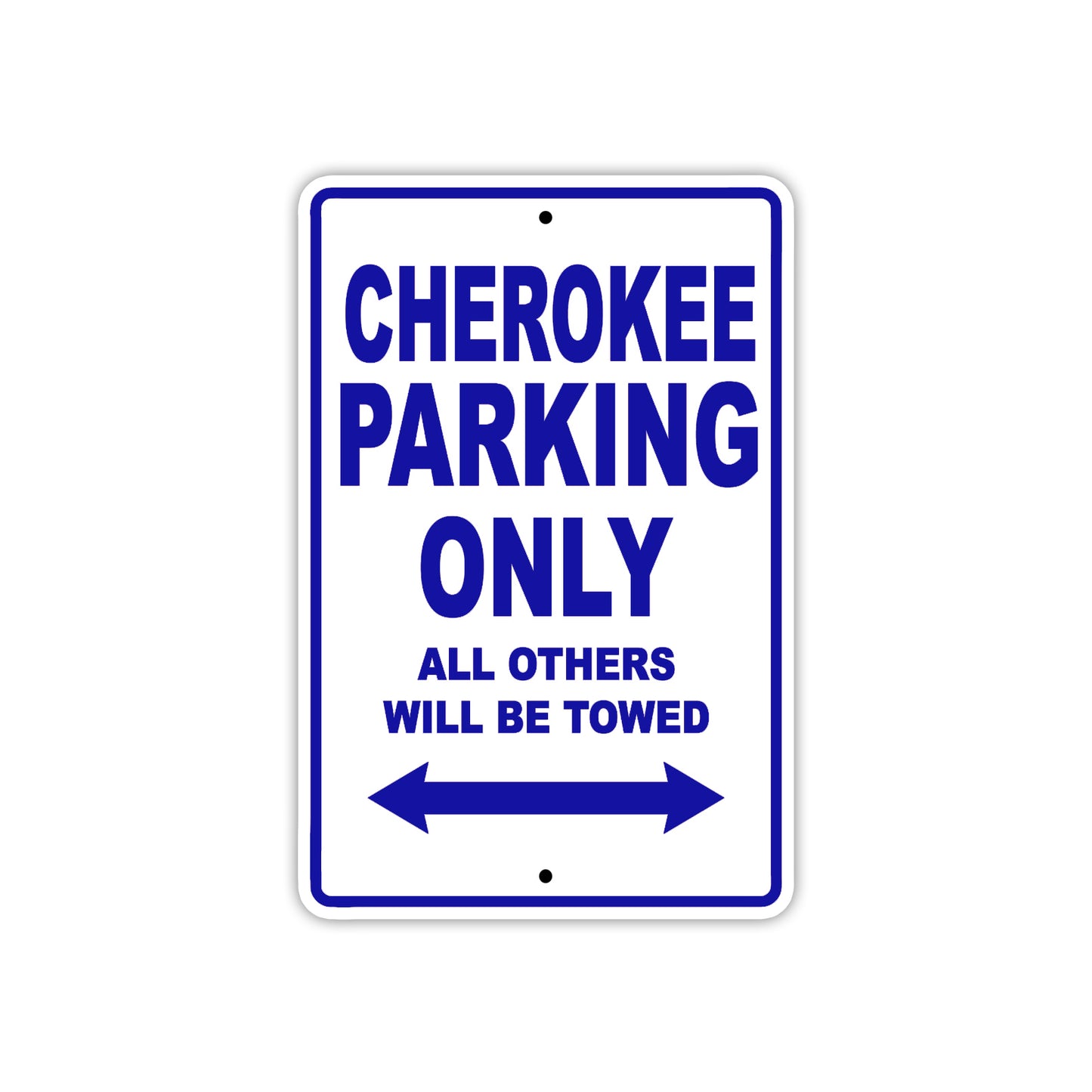 Cherokee Boats Parking Only All Others Will Be Towed Sea Ocean Beach Lake Boat Aluminum Metal Sign Plate