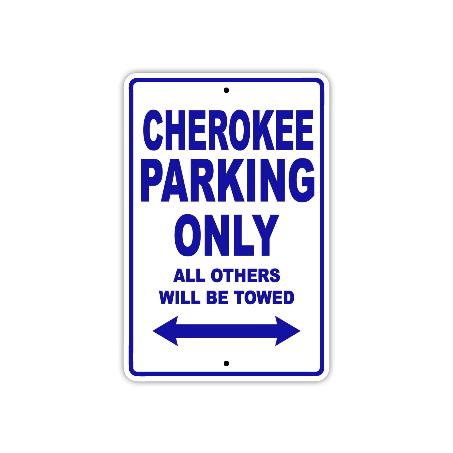 Cherokee Boats Parking Only All Others Will Be Towed Sea Ocean Beach Lake Boat Aluminum Metal Sign Plate