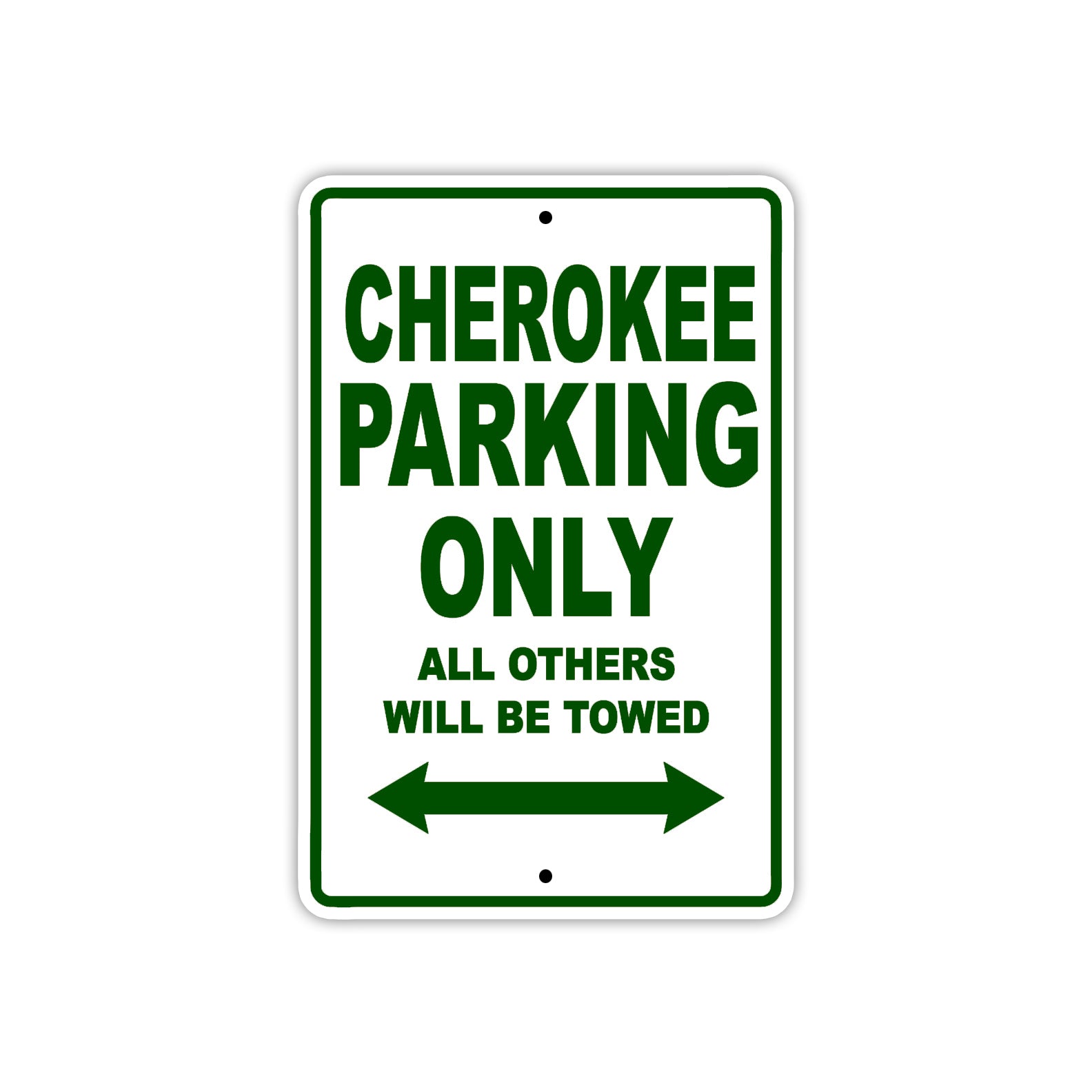Cherokee Boats Parking Only All Others Will Be Towed Sea Ocean Beach Lake Boat Aluminum Metal Sign Plate