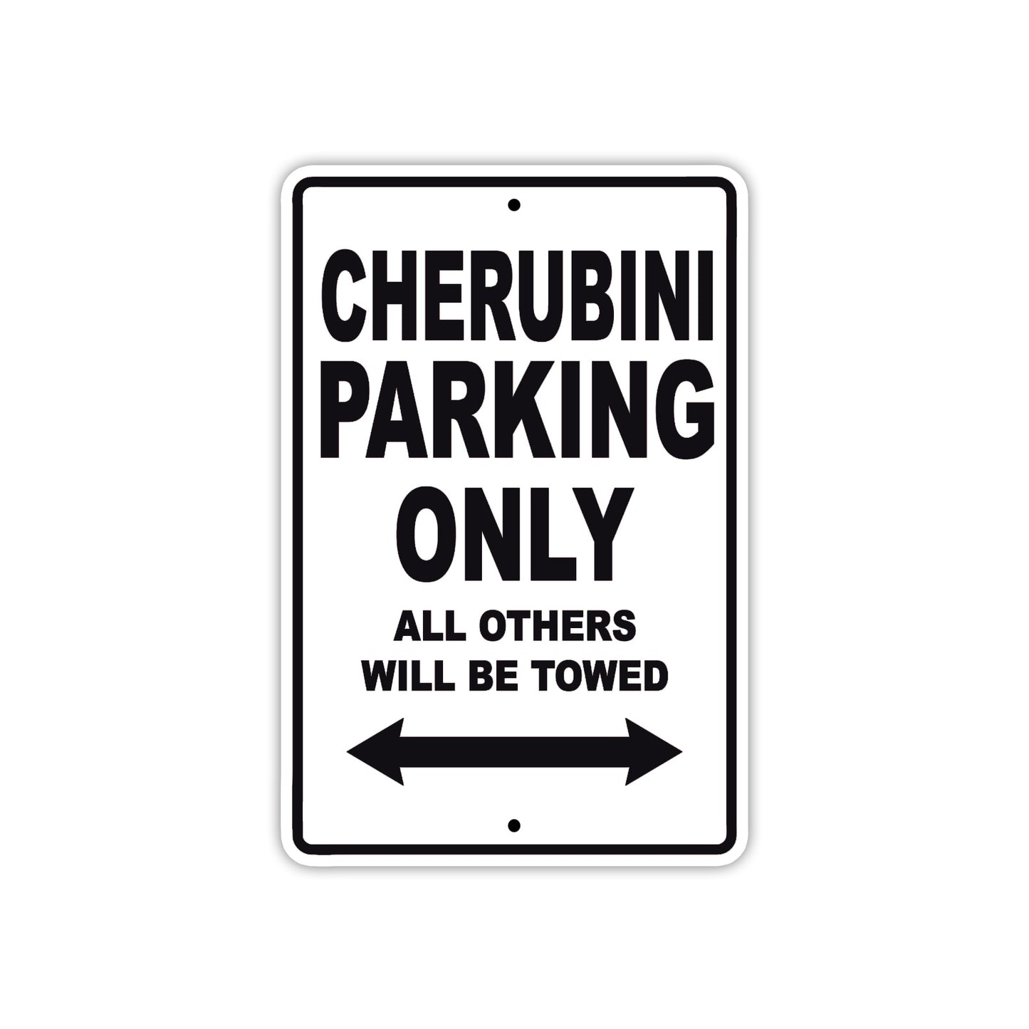 Cherubini Boats Parking Only All Others Will Be Towed Sea Ocean Beach Lake Boat Aluminum Metal Sign Plate