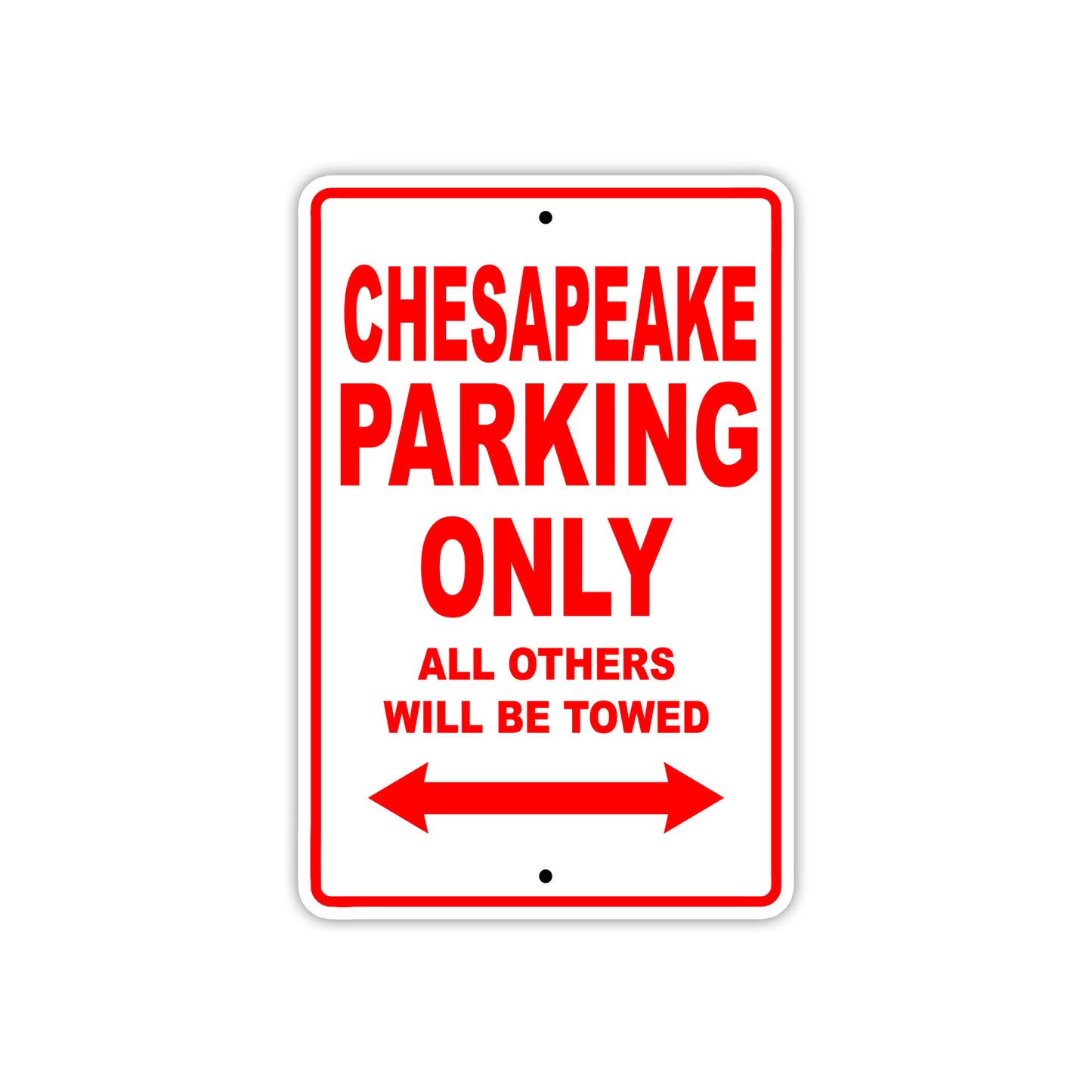 Chesapeake Boats Parking Only All Others Will Be Towed Sea Ocean Beach Lake Boat Aluminum Metal Sign Plate