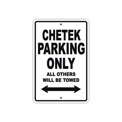 Chetek Boats Parking Only All Others Will Be Towed Sea Ocean Beach Lake Boat Aluminum Metal Sign Plate