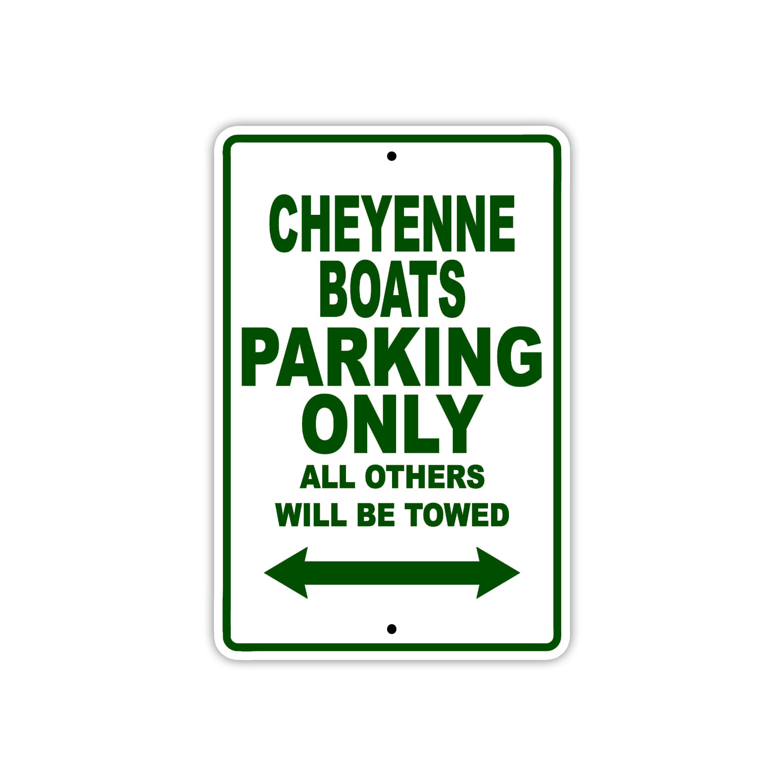 Cheyenne Boats Boats Parking Only All Others Will Be Towed Sea Ocean Beach Lake Boat Aluminum Metal Sign Plate