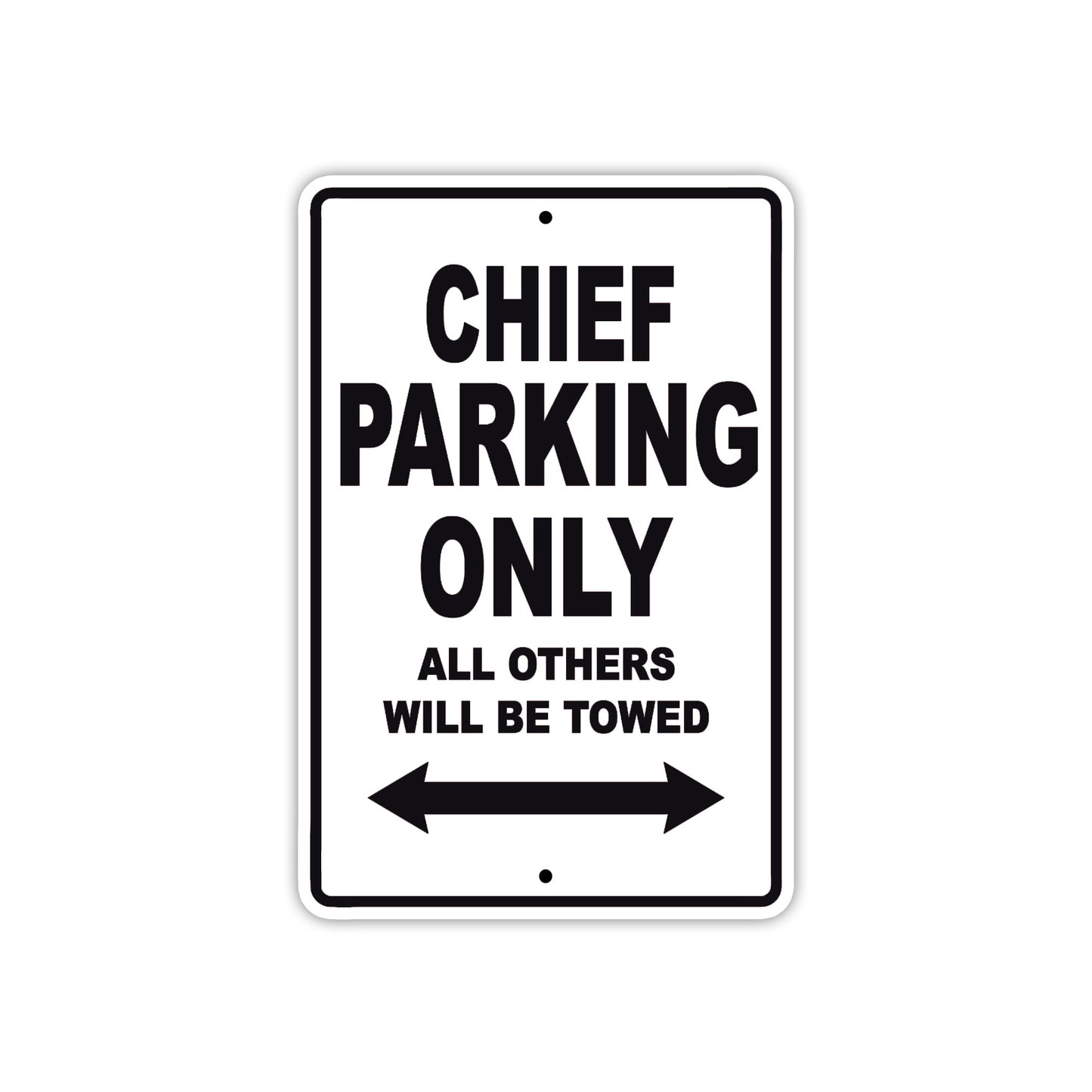Chief Boats Parking Only All Others Will Be Towed Sea Ocean Beach Lake Boat Aluminum Metal Sign Plate