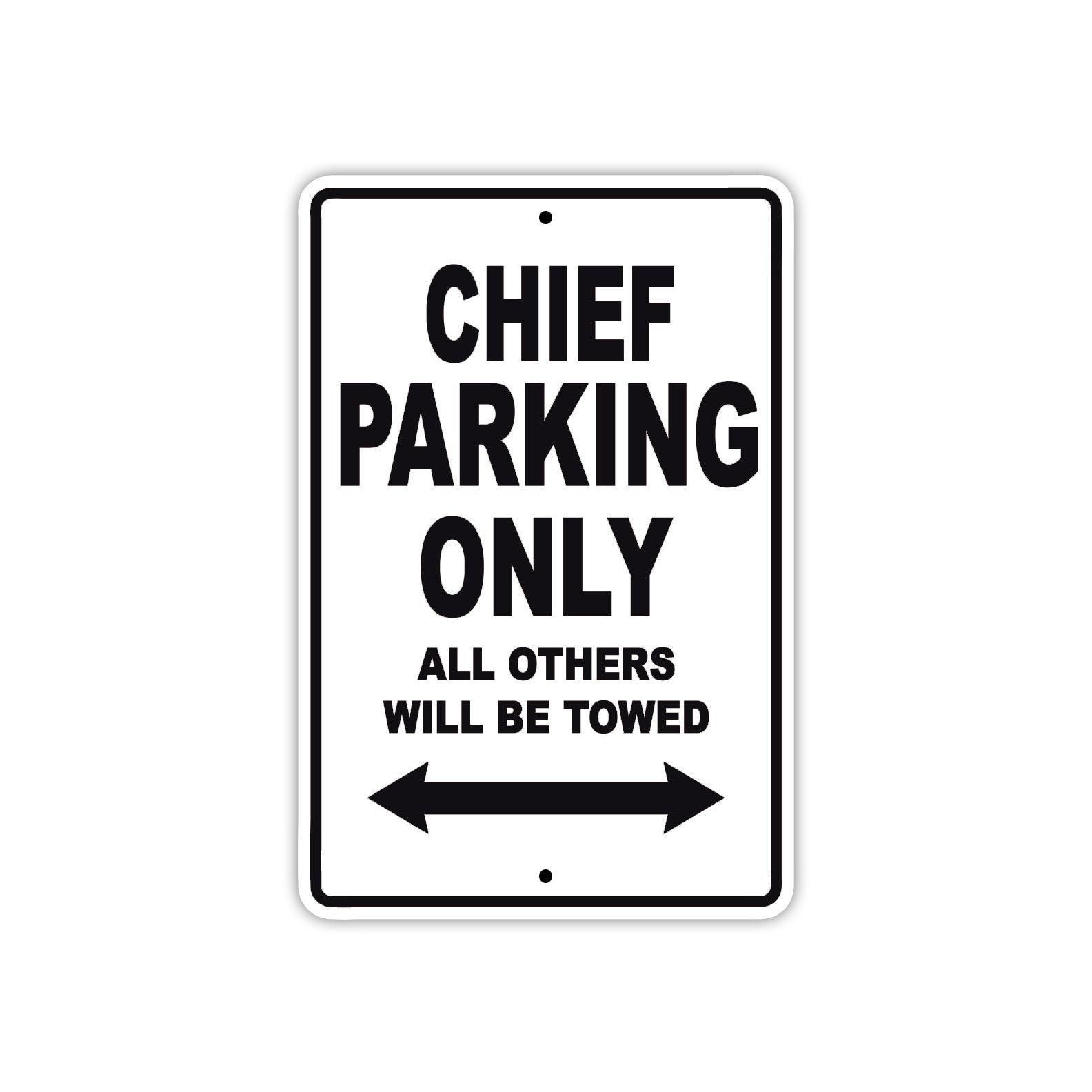Chief Boats Parking Only All Others Will Be Towed Sea Ocean Beach Lake Boat Aluminum Metal Sign Plate