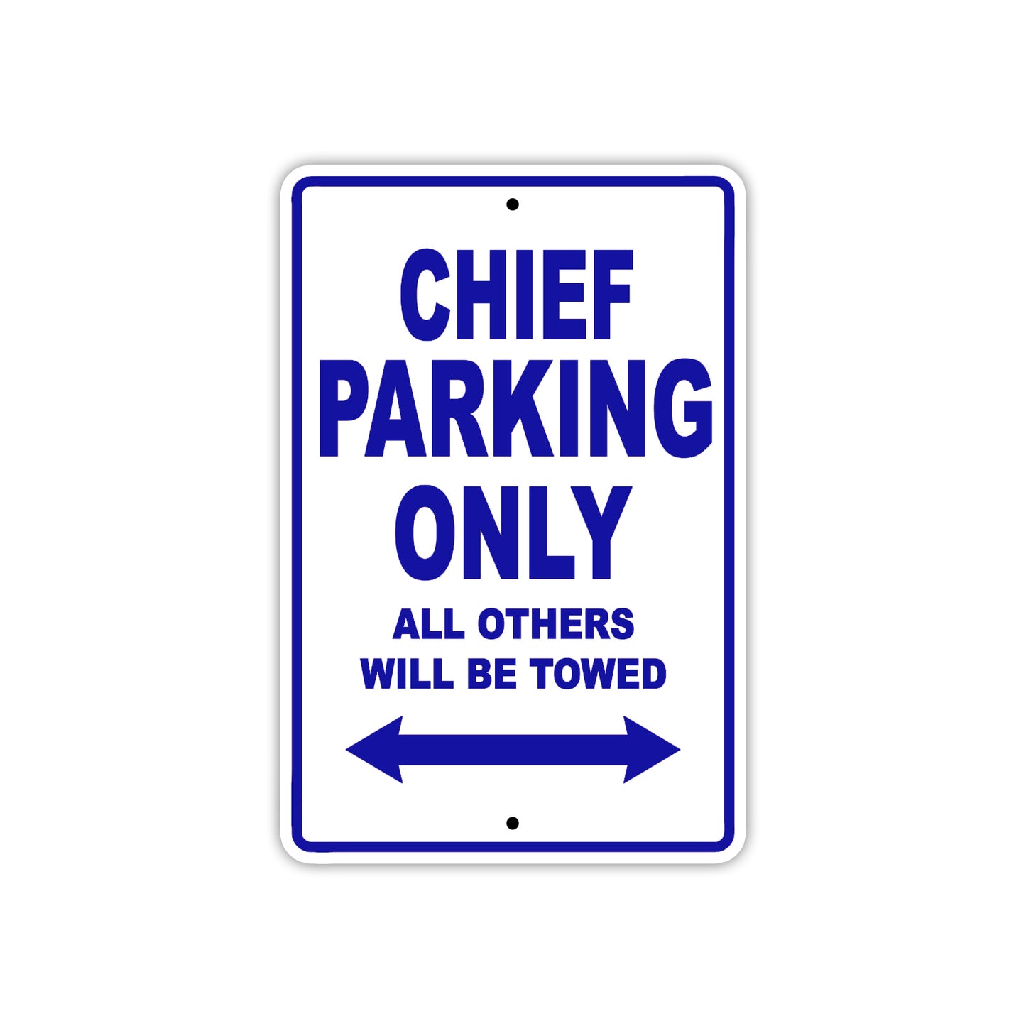 Chief Boats Parking Only All Others Will Be Towed Sea Ocean Beach Lake Boat Aluminum Metal Sign Plate