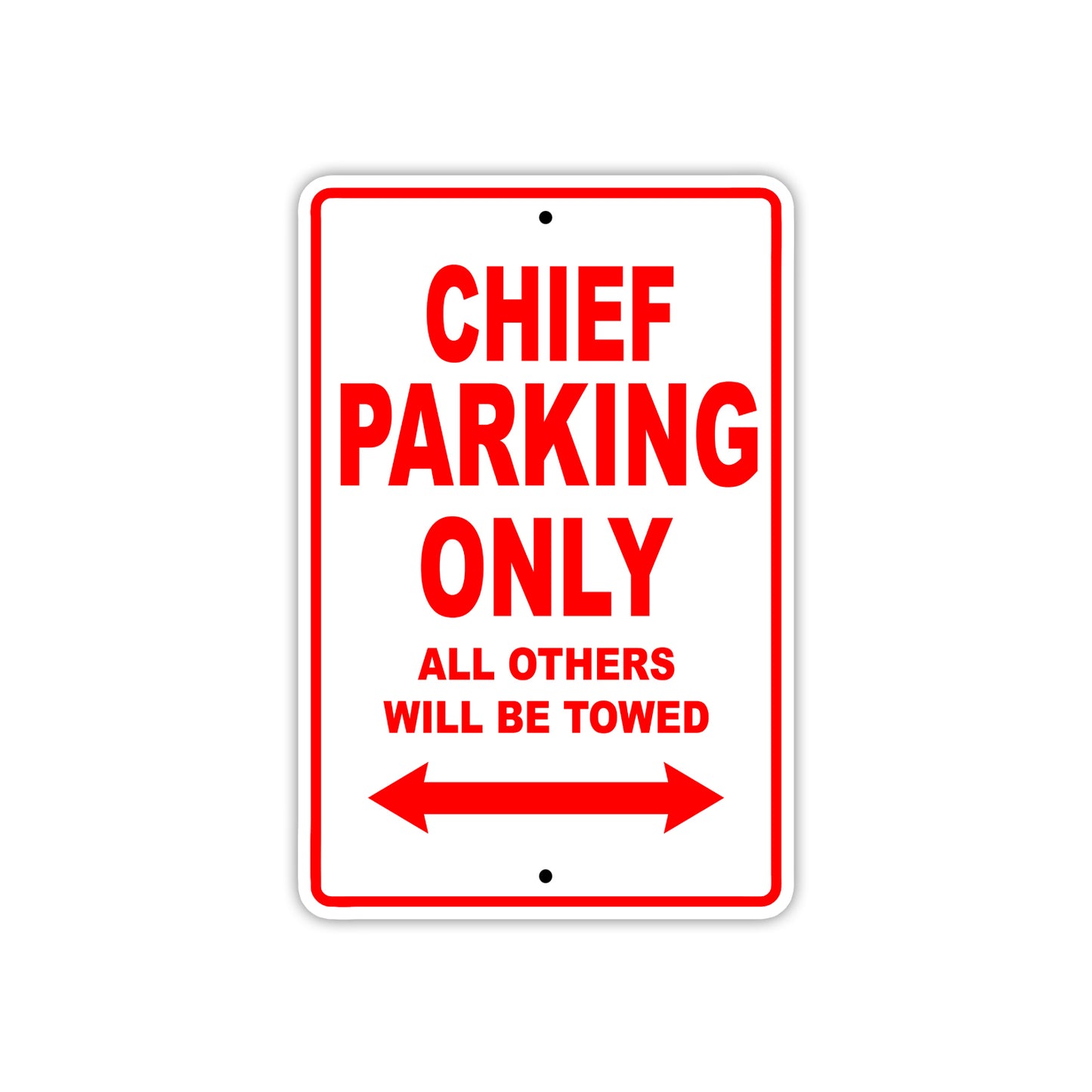Chief Boats Parking Only All Others Will Be Towed Sea Ocean Beach Lake Boat Aluminum Metal Sign Plate