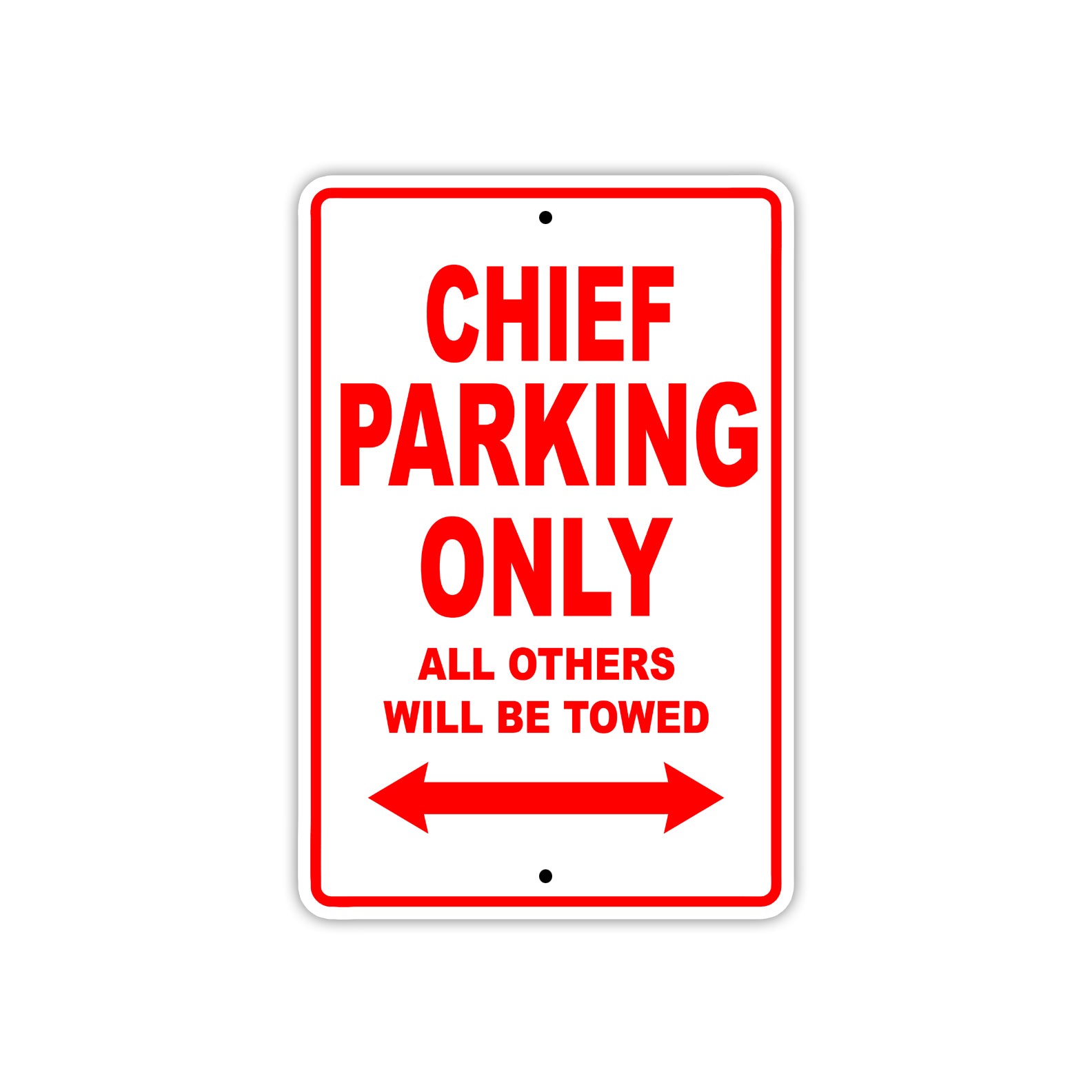 Chief Boats Parking Only All Others Will Be Towed Sea Ocean Beach Lake Boat Aluminum Metal Sign Plate