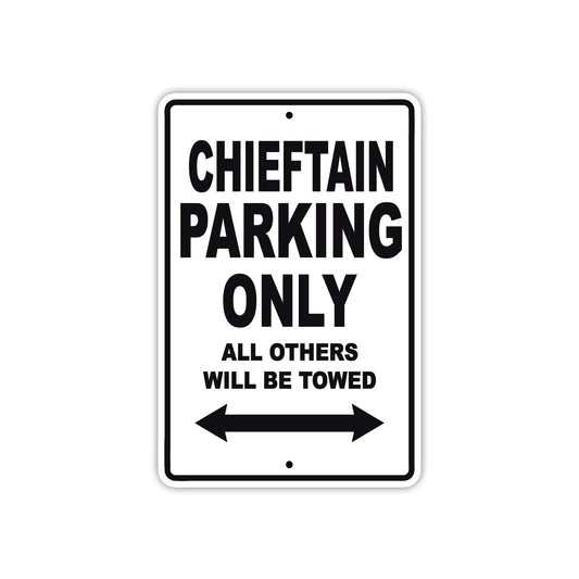 Chieftain Boats Parking Only All Others Will Be Towed Sea Ocean Beach Lake Boat Aluminum Metal Sign Plate