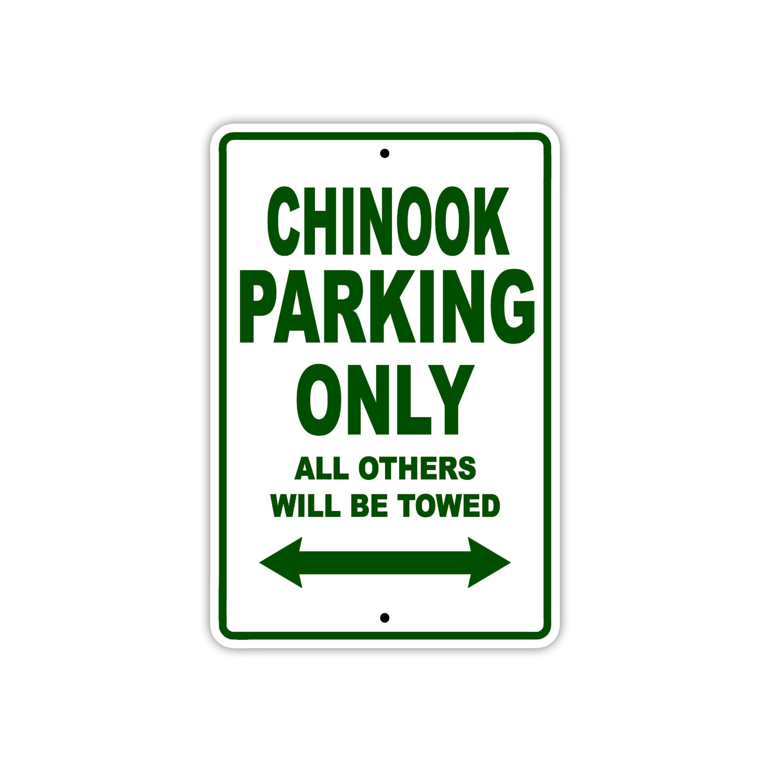 Chinook Boats Parking Only All Others Will Be Towed Sea Ocean Beach Lake Boat Aluminum Metal Sign Plate