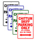 Chittum Skiff Boats Parking Only All Others Will Be Towed Sea Ocean Beach Lake Boat Aluminum Metal Sign Plate