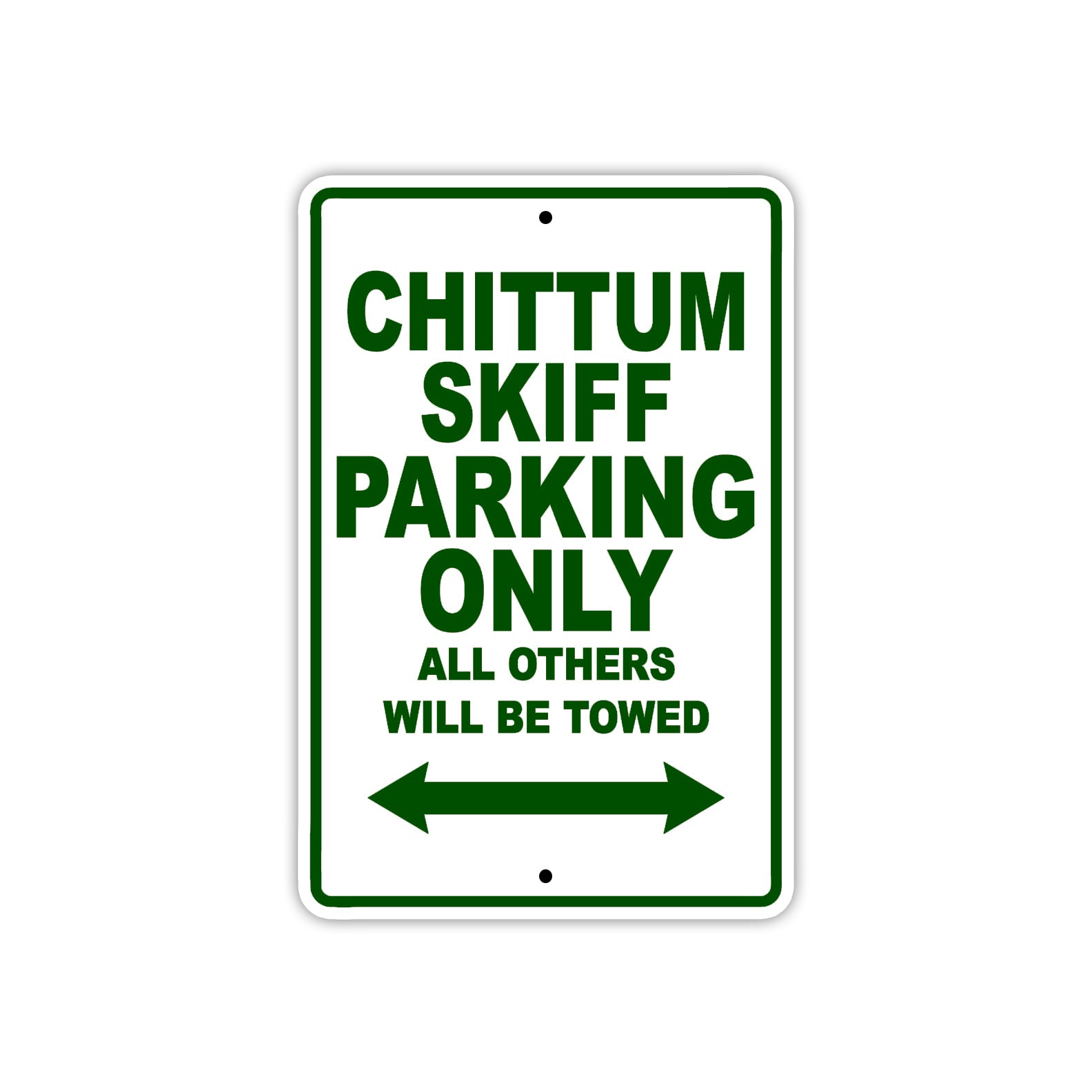 Chittum Skiff Boats Parking Only All Others Will Be Towed Sea Ocean Beach Lake Boat Aluminum Metal Sign Plate