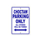 Choctaw Boats Parking Only All Others Will Be Towed Sea Ocean Beach Lake Boat Aluminum Metal Sign Plate