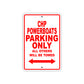 CHP Powerboats Boats Parking Only All Others Will Be Towed Sea Ocean Beach Lake Boat Aluminum Metal Sign Plate