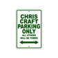 Chris Craft Boats Parking Only All Others Will Be Towed Sea Ocean Beach Lake Boat Aluminum Metal Sign Plate