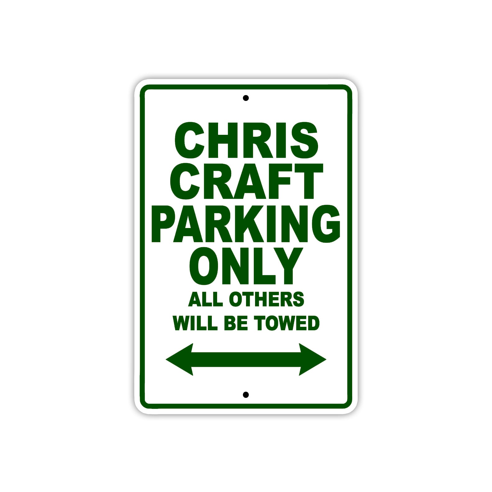 Chris Craft Boats Parking Only All Others Will Be Towed Sea Ocean Beach Lake Boat Aluminum Metal Sign Plate