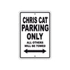 Chris Cat Boats Parking Only All Others Will Be Towed Sea Ocean Beach Lake Boat Aluminum Metal Sign Plate