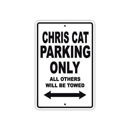 Chris Cat Boats Parking Only All Others Will Be Towed Sea Ocean Beach Lake Boat Aluminum Metal Sign Plate